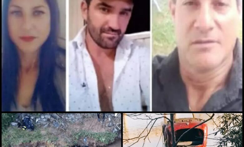 Família desaparecida é encontrada morta dentro carro submerso em rio Foto 1 Fotos de Família desaparecida é encontrada morta dentro carro submerso em rio