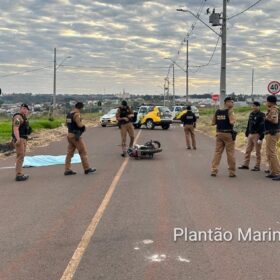 Fotos de Homem é encontrado morto caído ao lado de moto em loteamento em Sarandi