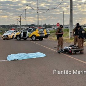 Fotos de Homem é encontrado morto caído ao lado de moto em loteamento em Sarandi