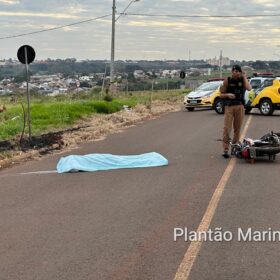 Fotos de Homem é encontrado morto caído ao lado de moto em loteamento em Sarandi