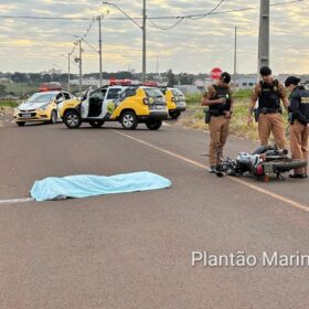 Fotos de Homem é encontrado morto caído ao lado de moto em loteamento em Sarandi