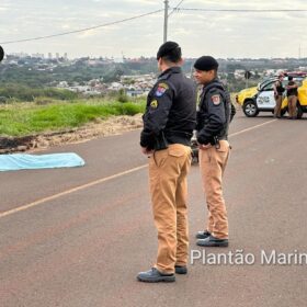 Fotos de Homem é encontrado morto caído ao lado de moto em loteamento em Sarandi