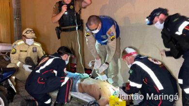Fotos de Homem é intubado após ser agredido com golpes de capacete em Maringá
