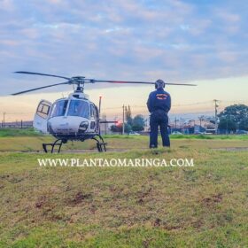 Fotos de Homem é socorrido de helicóptero após explosão em Mandaguari