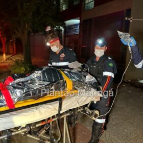 Fotos de Homem é socorrido em estado grave após ser esfaqueado no centro de Maringá