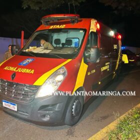 Fotos de Homem fica ferido após bater moto contra poste em Maringá