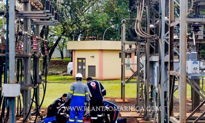 Fotos de Homem morre após sofrer descarga elétrica em subestação de energia em Maringá