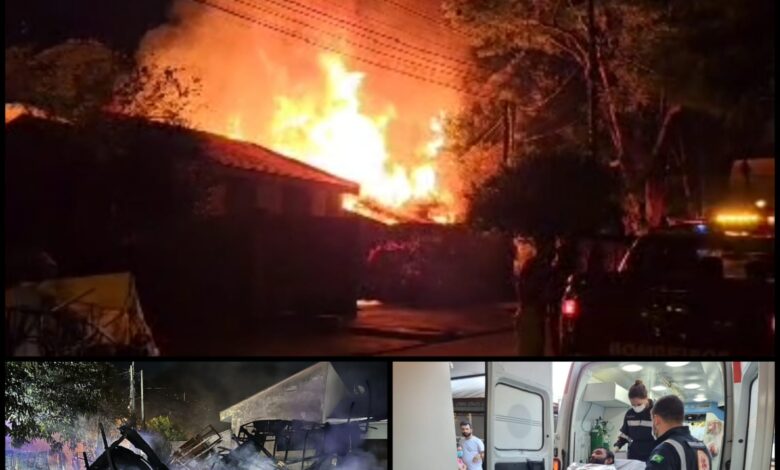Fotos de Homem sofre queimaduras após explosão de garrafa com álcool em Maringá