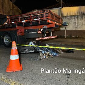 Fotos de Câmera de segurança registra acidente que matou jovem no final de semana em Sarandi