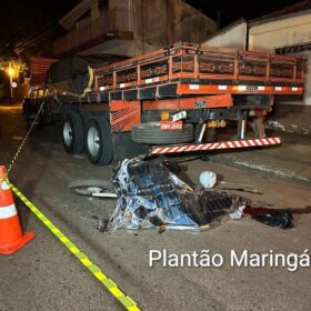 Fotos de Câmera de segurança registra acidente que matou jovem no final de semana em Sarandi
