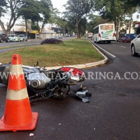 Fotos de Motorista avança preferencial, deixa motociclista em estado gravíssimo e foge sem prestar socorro em Maringá