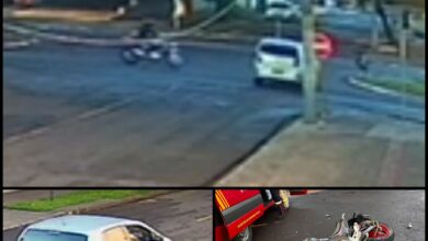 Fotos de Motorista avança preferencial, deixa motociclista em estado gravíssimo e foge sem prestar socorro em Maringá