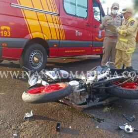 Fotos de Motorista avança preferencial, deixa motociclista em estado gravíssimo e foge sem prestar socorro em Maringá