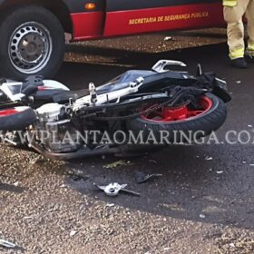 Fotos de Motorista avança preferencial, deixa motociclista em estado gravíssimo e foge sem prestar socorro em Maringá