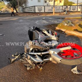 Fotos de Motorista avança preferencial, deixa motociclista em estado gravíssimo e foge sem prestar socorro em Maringá