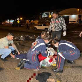 Fotos de Motorista sem CNH faz conversão proibida e deixa primos feridos em Maringá 