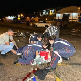 Fotos de Motorista sem CNH faz conversão proibida e deixa primos feridos em Maringá 