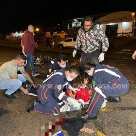 Fotos de Motorista sem CNH faz conversão proibida e deixa primos feridos em Maringá 