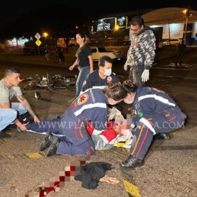 Fotos de Motorista sem CNH faz conversão proibida e deixa primos feridos em Maringá 