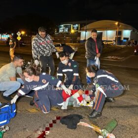 Fotos de Motorista sem CNH faz conversão proibida e deixa primos feridos em Maringá 