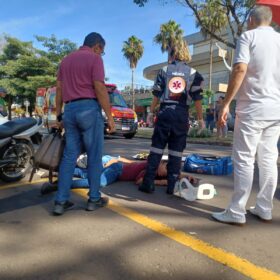 Fotos de Mulher é atropelada em cima da faixa de pedestre em Maringá; Vídeo