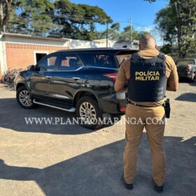 Fotos de Polícia Militar recupera caminhonete de luxo furtada no Aeroporto de Maringá