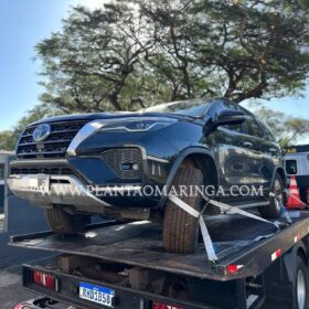 Fotos de Polícia Militar recupera caminhonete de luxo furtada no Aeroporto de Maringá