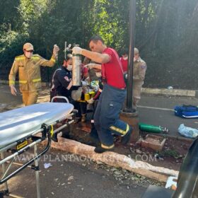 Fotos de Segurança que sofreu grave acidente em Maringá, morre no hospital
