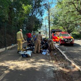 Fotos de Segurança sofre parada cardíaca e é reanimado após acidente em Maringá