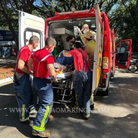 Fotos de Segurança sofre parada cardíaca e é reanimado após acidente em Maringá