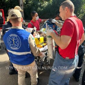 Fotos de Segurança sofre parada cardíaca e é reanimado após acidente em Maringá