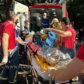 Fotos de Segurança sofre parada cardíaca e é reanimado após acidente em Maringá