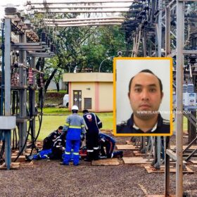 Trabalhador morre após sofrer descarga elétrica em subestação da Copel em Maringá  Foto 1 Fotos de Trabalhador morre após sofrer descarga elétrica em subestação da Copel em Maringá