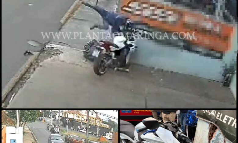 Fotos de VÍDEO: Motociclista sofre ferimentos após acidente impressionante em Sarandi