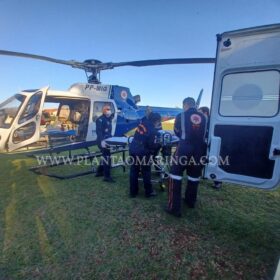 Fotos de Bebê é intubada e socorrida de helicóptero após cair da cama em Marialva