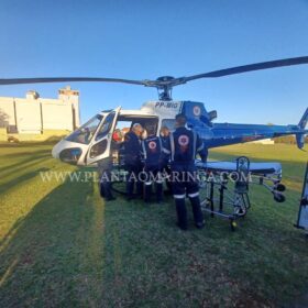Bebê é intubada e socorrida de helicóptero após cair da cama em Marialva Foto 1 Fotos de Bebê é intubada e socorrida de helicóptero após cair da cama em Marialva