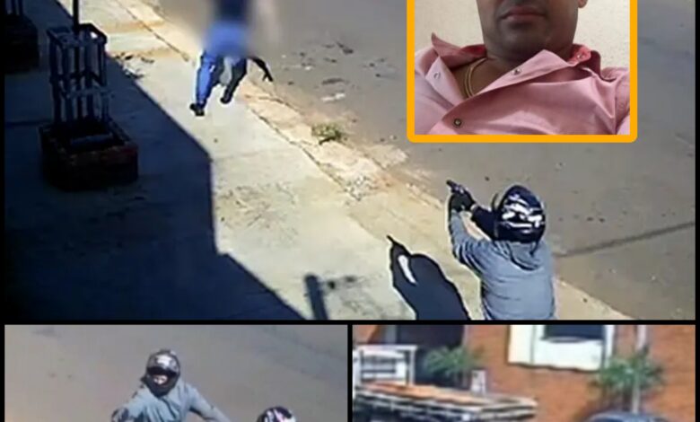 Fotos de Câmera de segurança regista empresário sendo baleado – a vítima morreu no hospital 