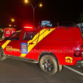 Fotos de Casal fica ferido após bater moto contra alambrado na Avenida Colombo em Maringá