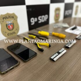 Fotos de Dupla especializada em pescar envelopes com dinheiro em caixas eletrônicos é presa em Maringá
