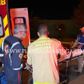 Fotos de Homem com extensa ficha criminal é hospitalizado após tentar roubar casa de Policial Civil em Maringá