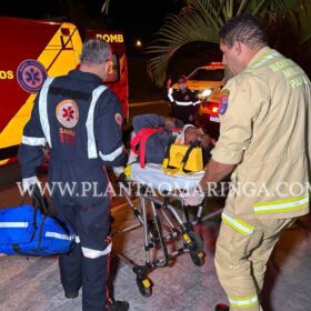 Fotos de Homem com extensa ficha criminal é hospitalizado após tentar roubar casa de Policial Civil em Maringá