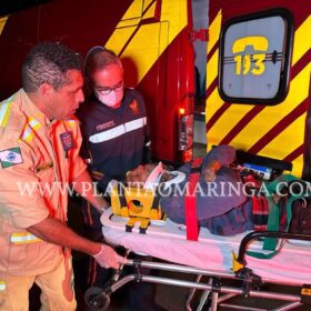 Fotos de Homem com extensa ficha criminal é hospitalizado após tentar roubar casa de Policial Civil em Maringá