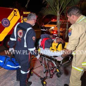 Fotos de Homem com extensa ficha criminal é hospitalizado após tentar roubar casa de Policial Civil em Maringá