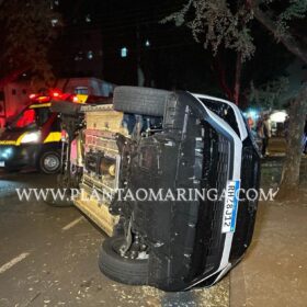Fotos de Homem com sinais de embriaguez é preso após provocar dois acidentes, em Maringá