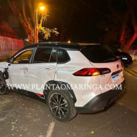Fotos de Homem com sinais de embriaguez é preso após provocar dois acidentes, em Maringá