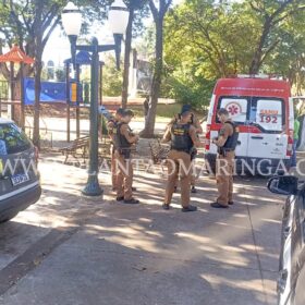 Fotos de Homem é intubado após ser atingido por três facadas no centro de Sarandi