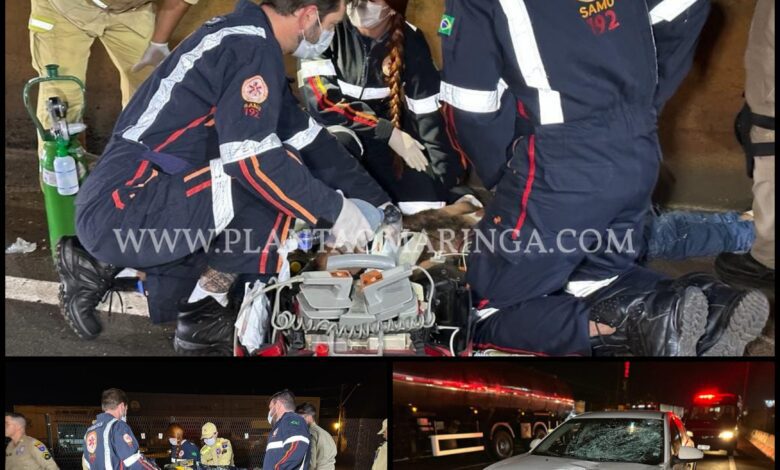 Fotos de Homem é intubado após ser atropelado por carro em Sarandi 