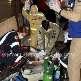 Fotos de Homem é intubado após ser atropelado por carro em Sarandi 