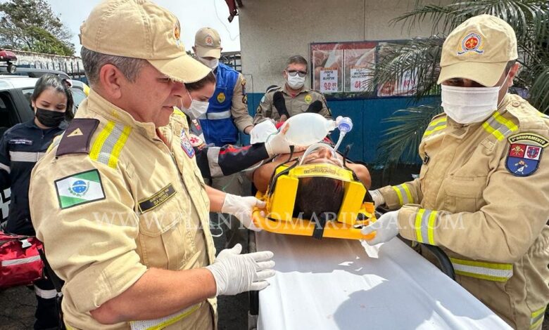 Fotos de Homem é intubado após ser esfaqueado em Maringá 