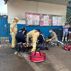 Fotos de Homem é intubado após ser esfaqueado em Maringá 